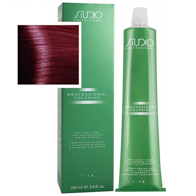 Крем-краска для волос Kapous Studio, 7.62s красно-фиолетовый блонд, 100мл