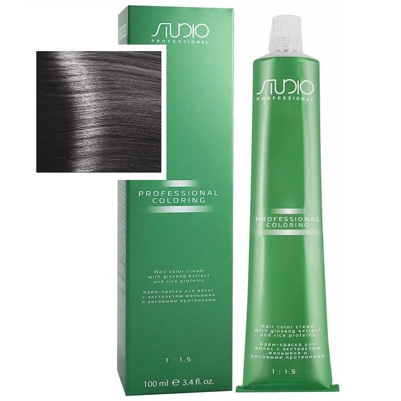 Крем-краска для волос Kapous Studio, 01s Усилитель цвета пепельный, 100мл