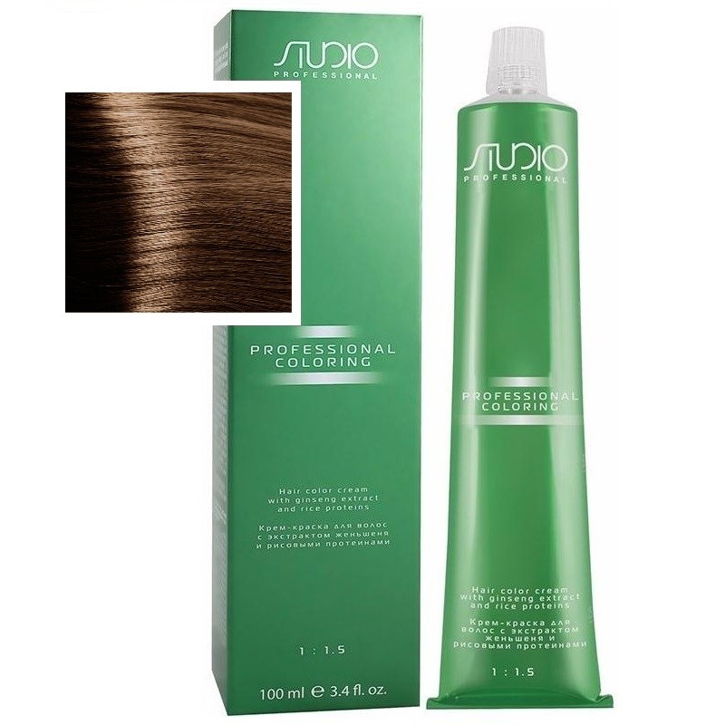 Крем-краска для волос Kapous Studio, 7.03s теплый блонд, 100мл