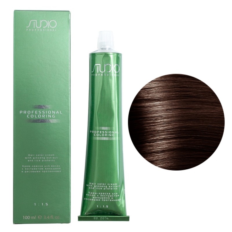 Крем-краска для волос Kapous Studio, 4.85s (4.75) коричневый махагон, 100мл