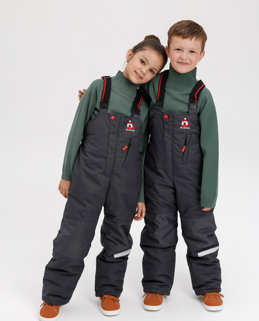 Полукомбинезон утеплённый 22747-302 темно-серый