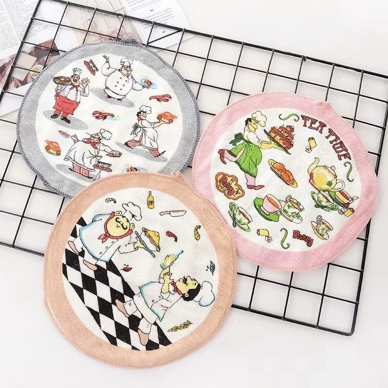 Салфетка микрофибра круглая 002 - 212 ПОВАР диаметр 30