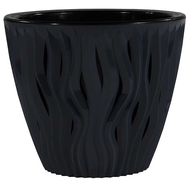 Кашпо Вдохновение 1,6л Антрацит КШ-5402 ВМС (20)