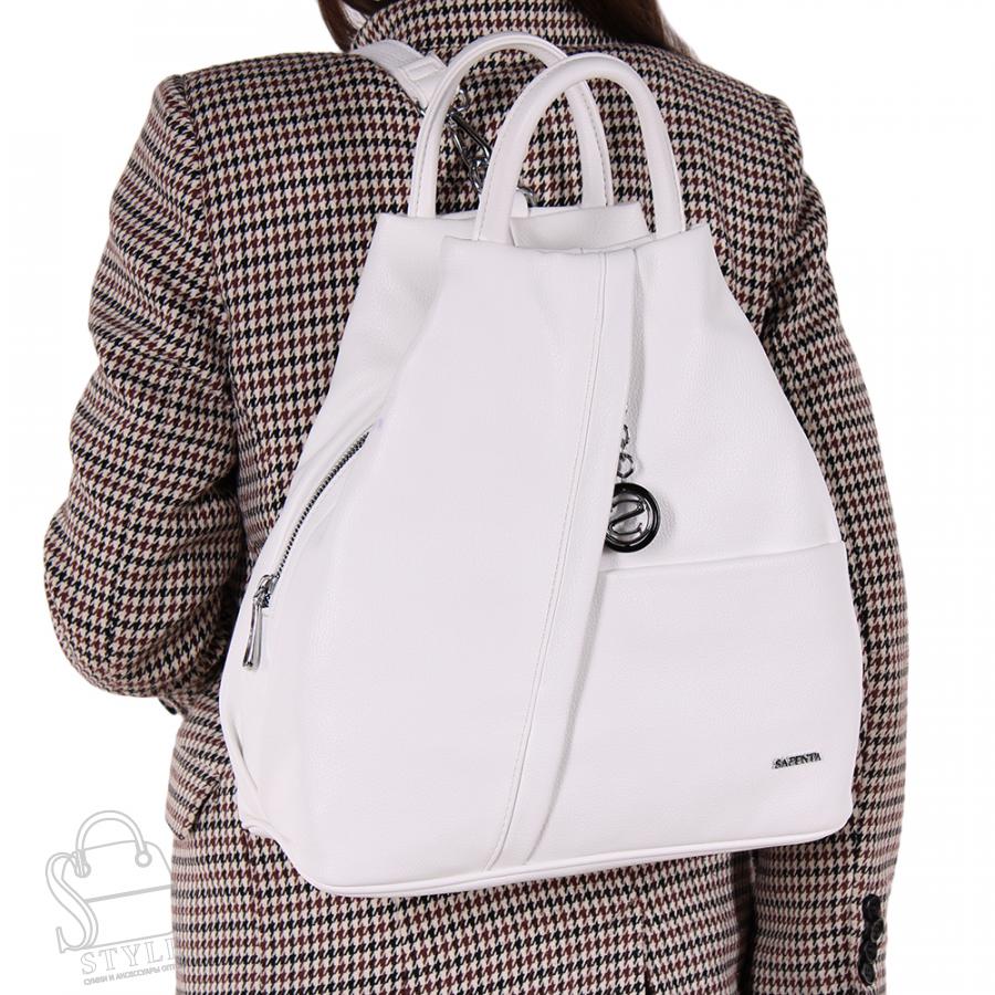Рюкзак женский 575379 white Velina Fabbiano-Safenta/30
