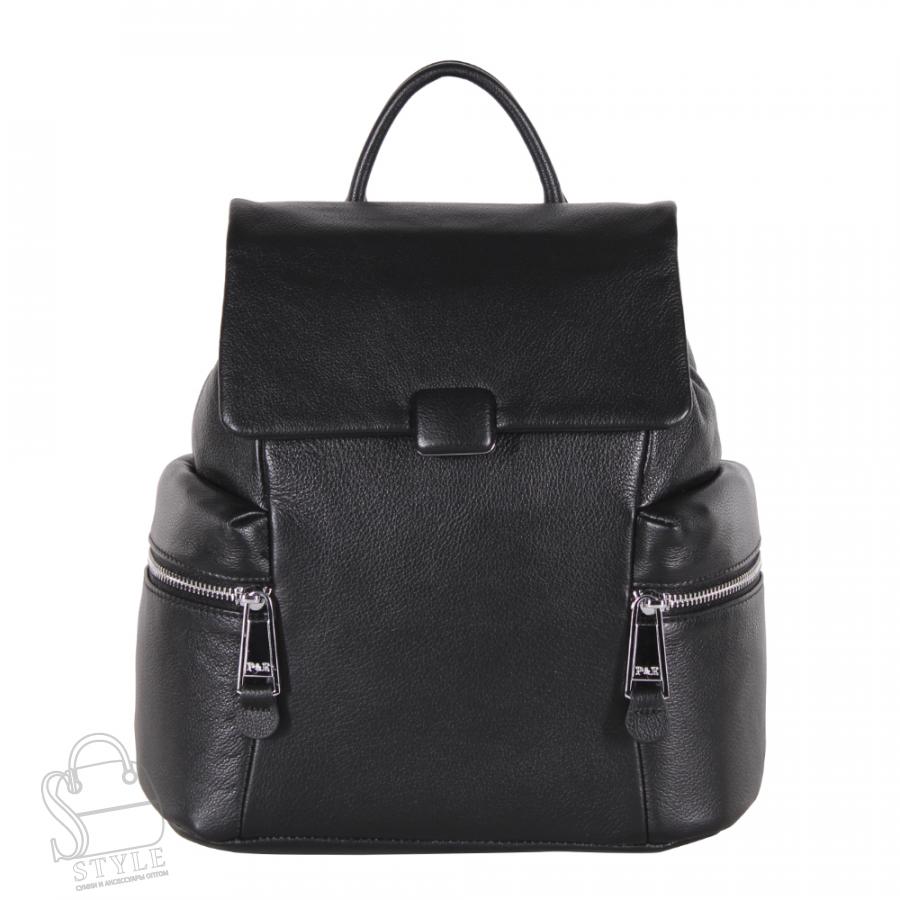 Рюкзак женский кожаный 18368 black Polina&Eiterou в Нижнем Новгороде