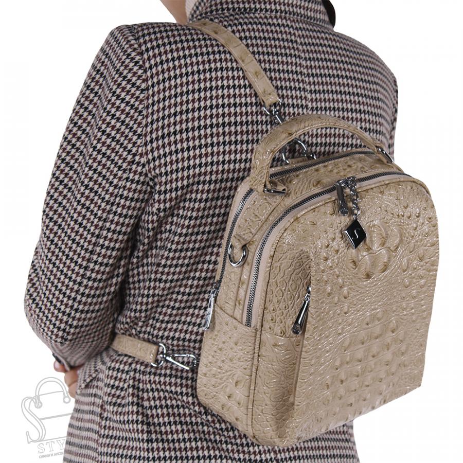 Рюкзак женский 69123-1 apricot Velina Fabbiano-Safenta/50 в Нижнем Новгороде