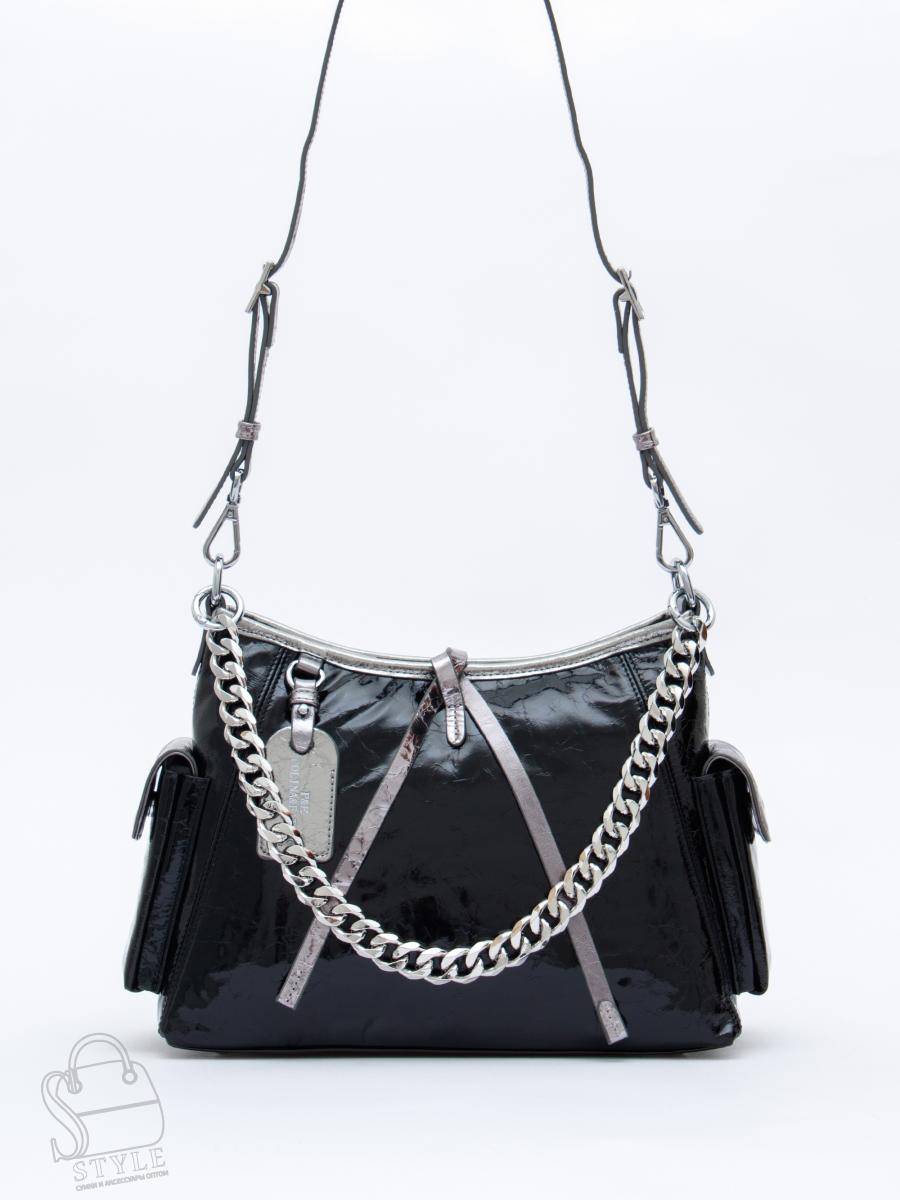Сумка 2096Y black silver Polina&Eiterou