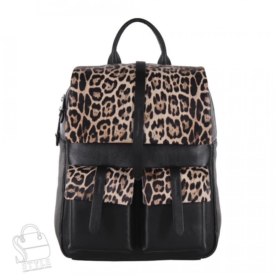 Рюкзак женский кожаный 18297-2 black Polina&Eiterou  в Нижнем Новгороде