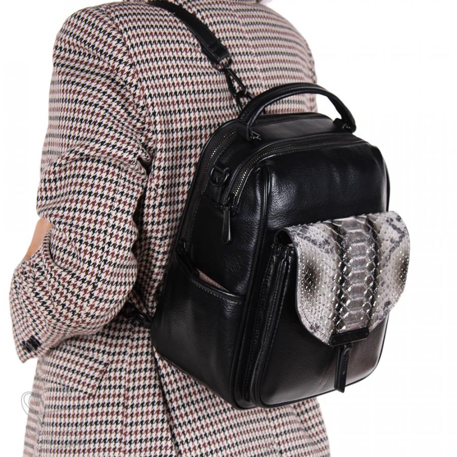 Рюкзак женский 69088-3 black Velina Fabbiano-Safenta/50 в Нижнем Новгороде