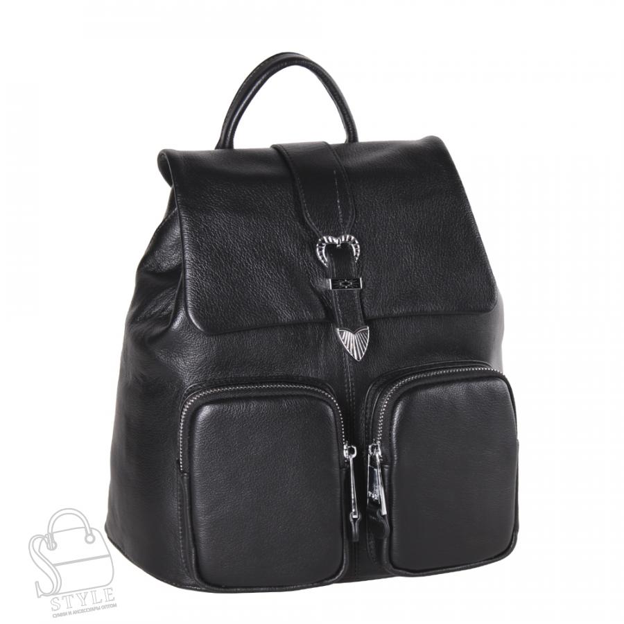 Рюкзак женский кожаный 18369 black Polina&Eiterou в Нижнем Новгороде