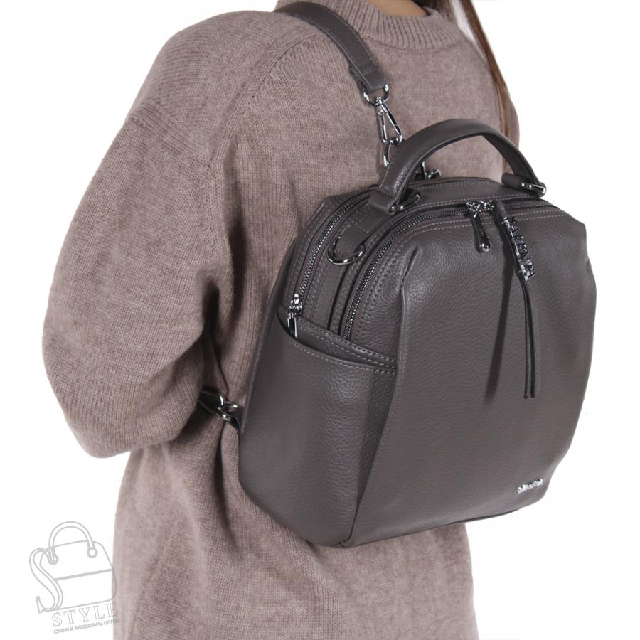 Рюкзак женский 69013-23 gray Velina Fabbiano - Safenta в Нижнем Новгороде