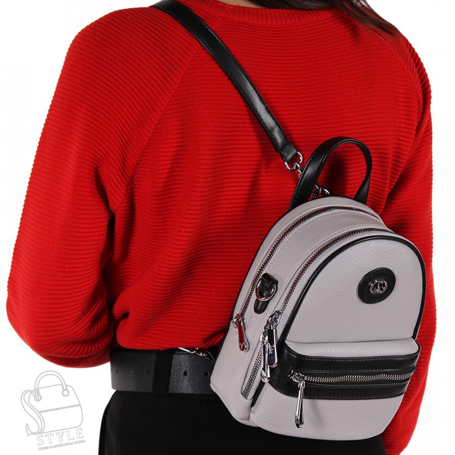 Рюкзак женский 69140 gray Velina Fabbiano-Safenta/30 в Нижнем Новгороде