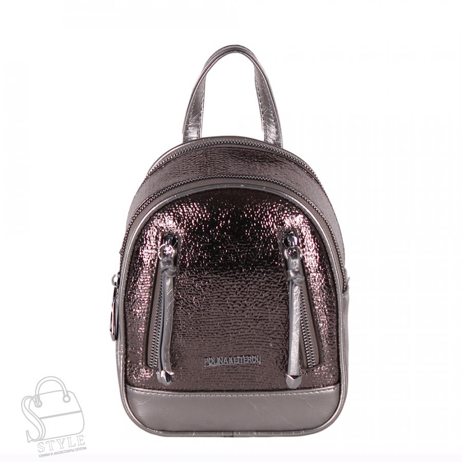 Рюкзак женский 3706-1-900-1 l.gray Polina&Eiterou  в Нижнем Новгороде