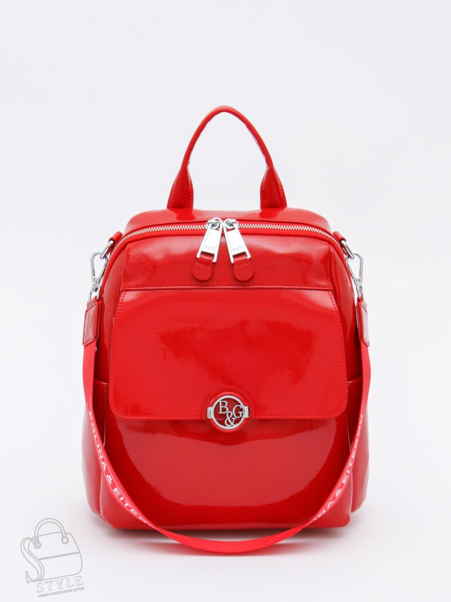 Рюкзак женский кожаный 21023-8 red  Polina&Eiterou в Нижнем Новгороде