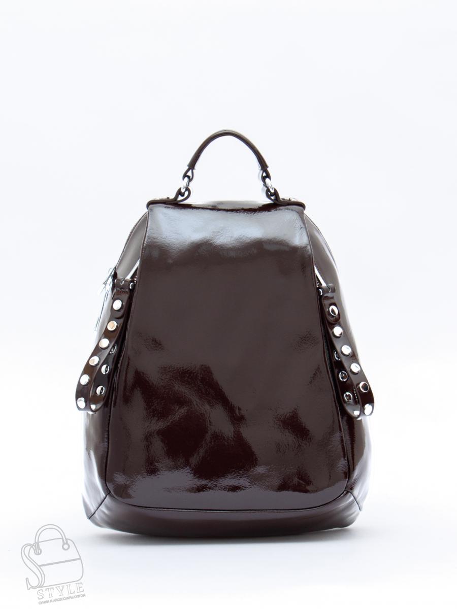 Рюкзак женский кожаный 19001-8 coffee  Polina&Eiterou