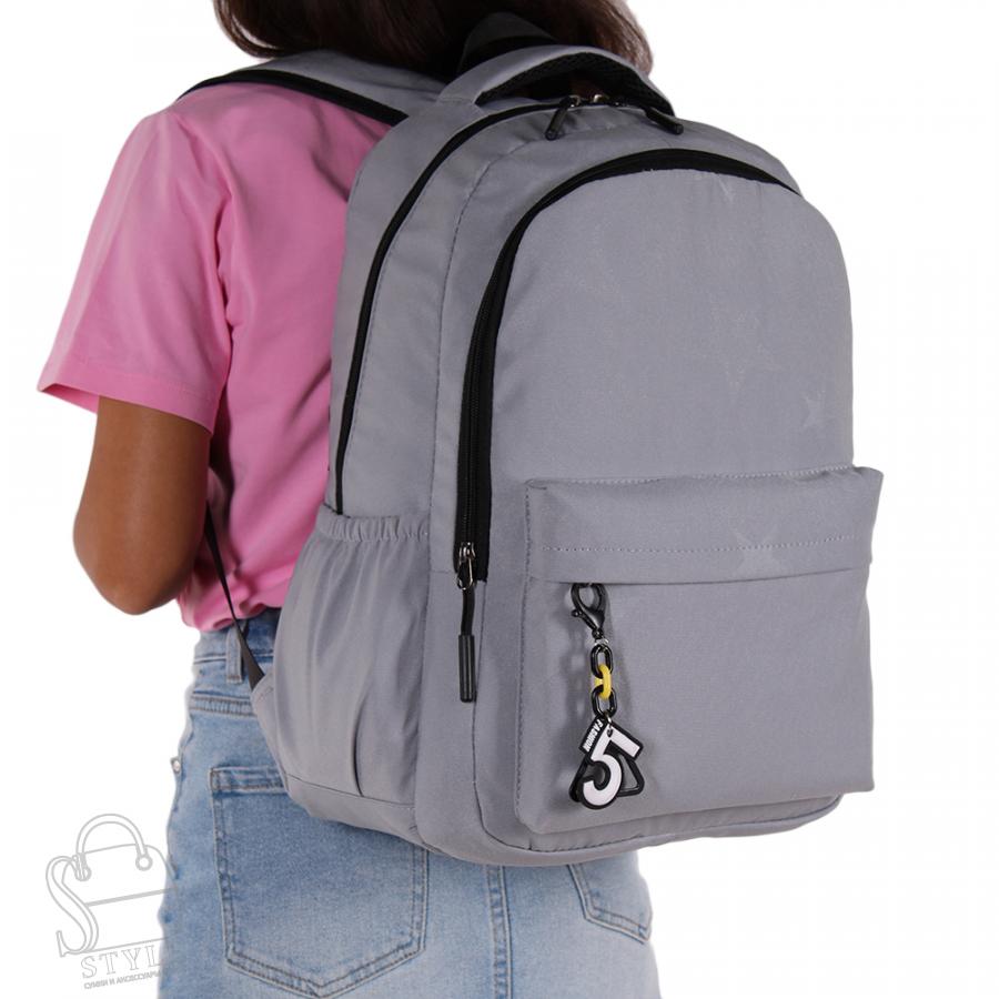 Рюкзак женский текстильный 1820PW l.gray  Sikaile  в Нижнем Новгороде