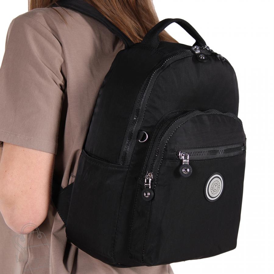 Рюкзак женский текстильный 8663MD black Mindesa в Нижнем Новгороде