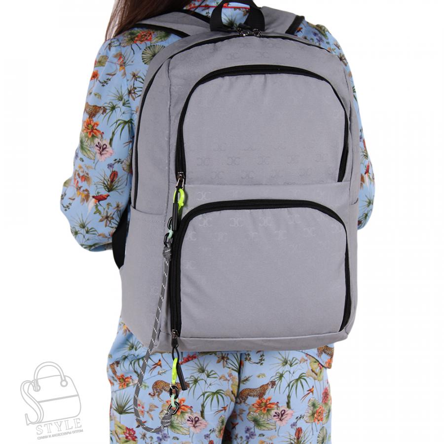 Рюкзак женский текстильный 491PW l.gray Sikale в Нижнем Новгороде