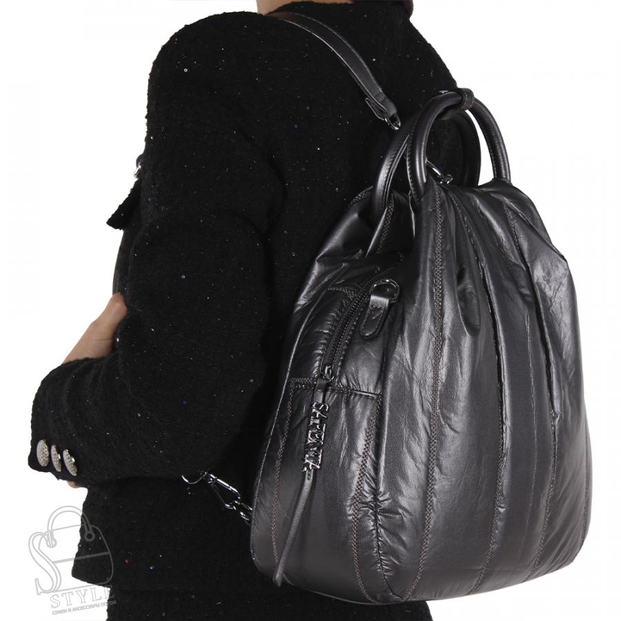 Рюкзак женский 69091-5 silver gray Velina Fabbiano-Safenta в Нижнем Новгороде