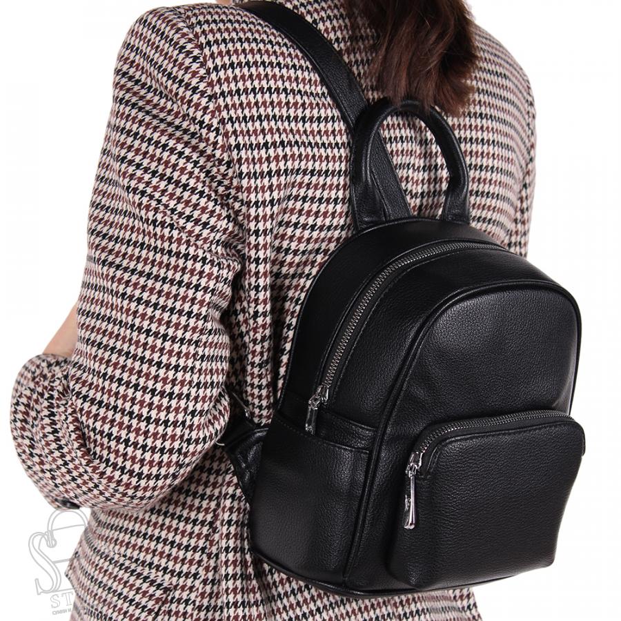 Рюкзак женский 670101 black Velina Fabbiano-Safenta/30 в Нижнем Новгороде