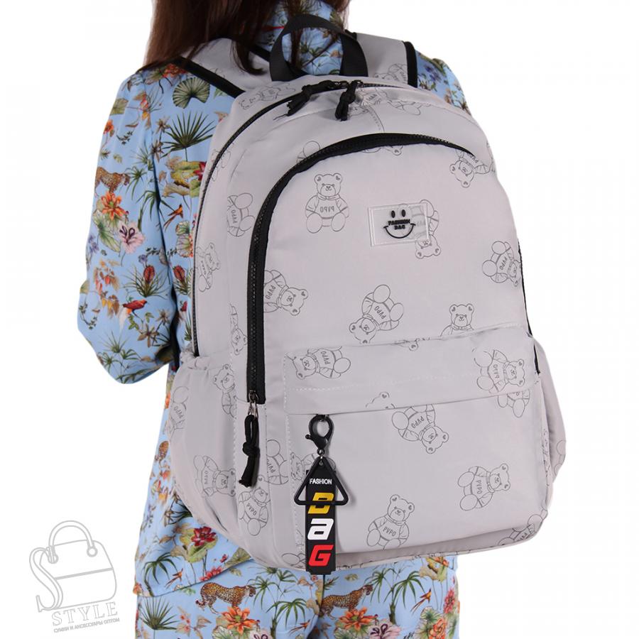 Рюкзак женский текстильный 1276PW l.gray Sikale в Нижнем Новгороде