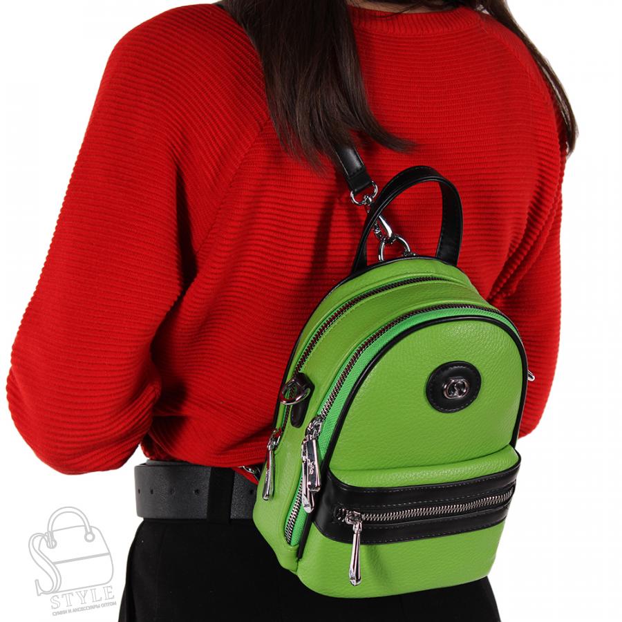 Рюкзак женский 69140 green Velina Fabbiano-Safenta/30 в Нижнем Новгороде