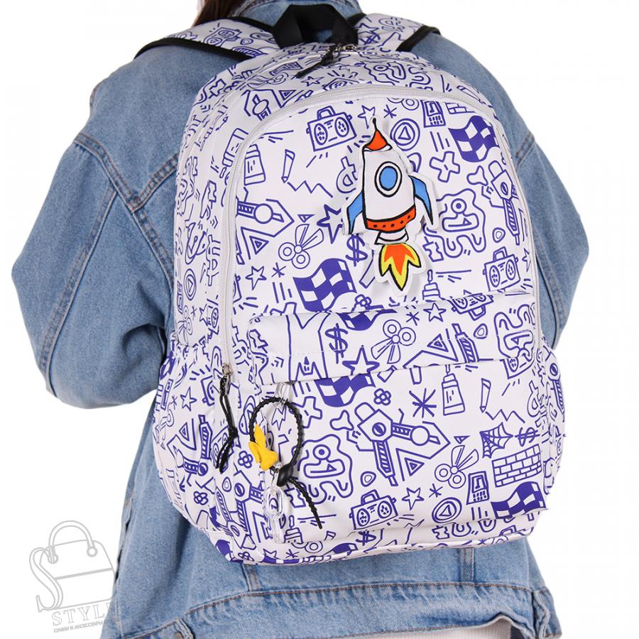 Рюкзак текстильный 5685PW blue Sikaile  в Нижнем Новгороде