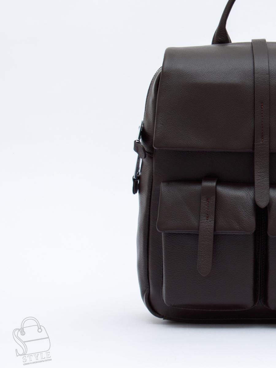 Рюкзак женский кожаный 18297 coffee  Polina&Eiterou