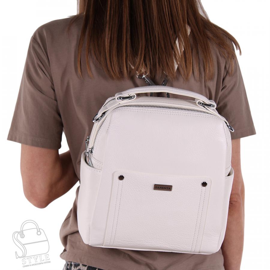 Рюкзак женский кожаный 99353-2 beige Velina Fabbiano-Safenta/20 в Нижнем Новгороде