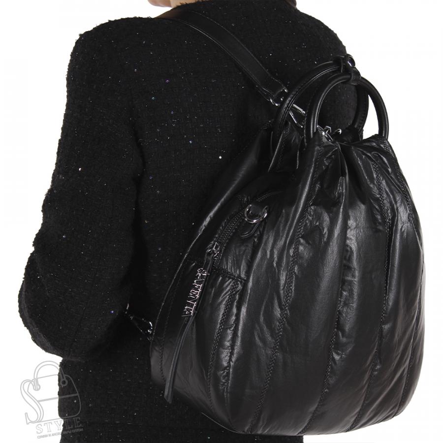 Рюкзак женский 69091-5 black Velina Fabbiano-Safenta в Нижнем Новгороде