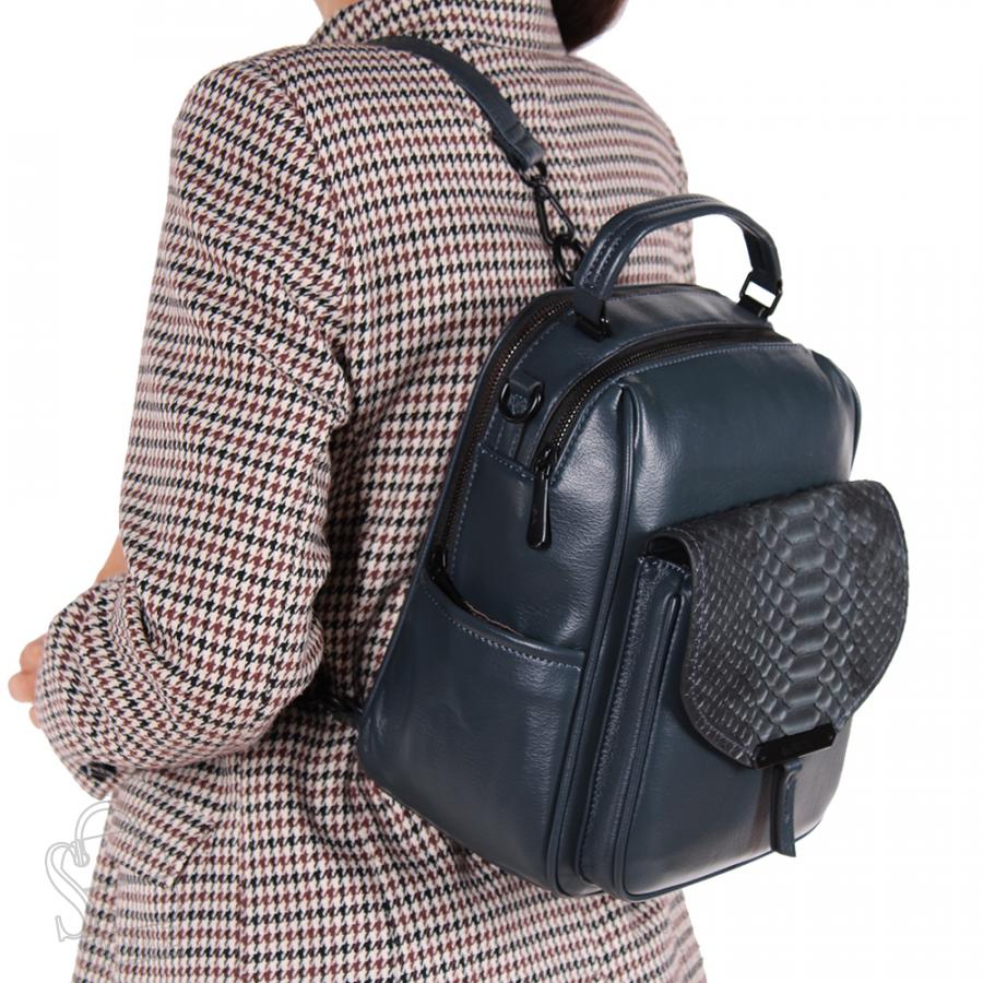 Рюкзак женский 69088-3 gray blue Velina Fabbiano-Safenta/50