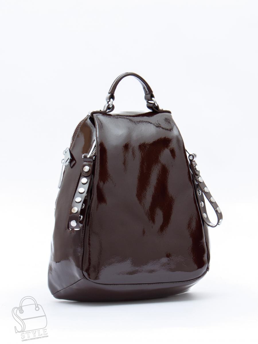 Рюкзак женский кожаный 19001-8 coffee  Polina&Eiterou