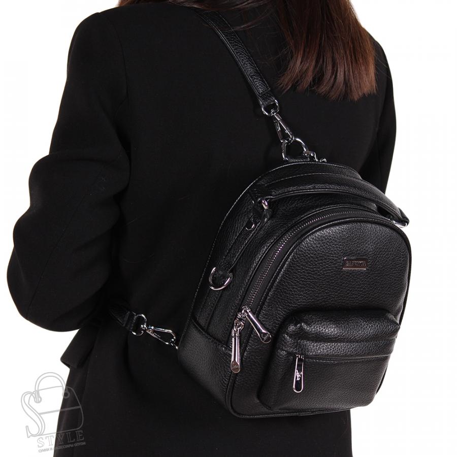 Рюкзак женский 69152 black Velina Fabbiano-Safenta/20