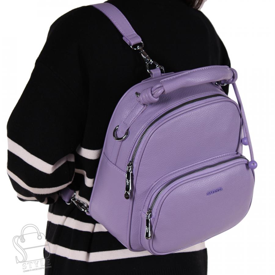 Рюкзак женский 670070-1 purple Velina fabbaino-Safenta/30 в Нижнем Новгороде