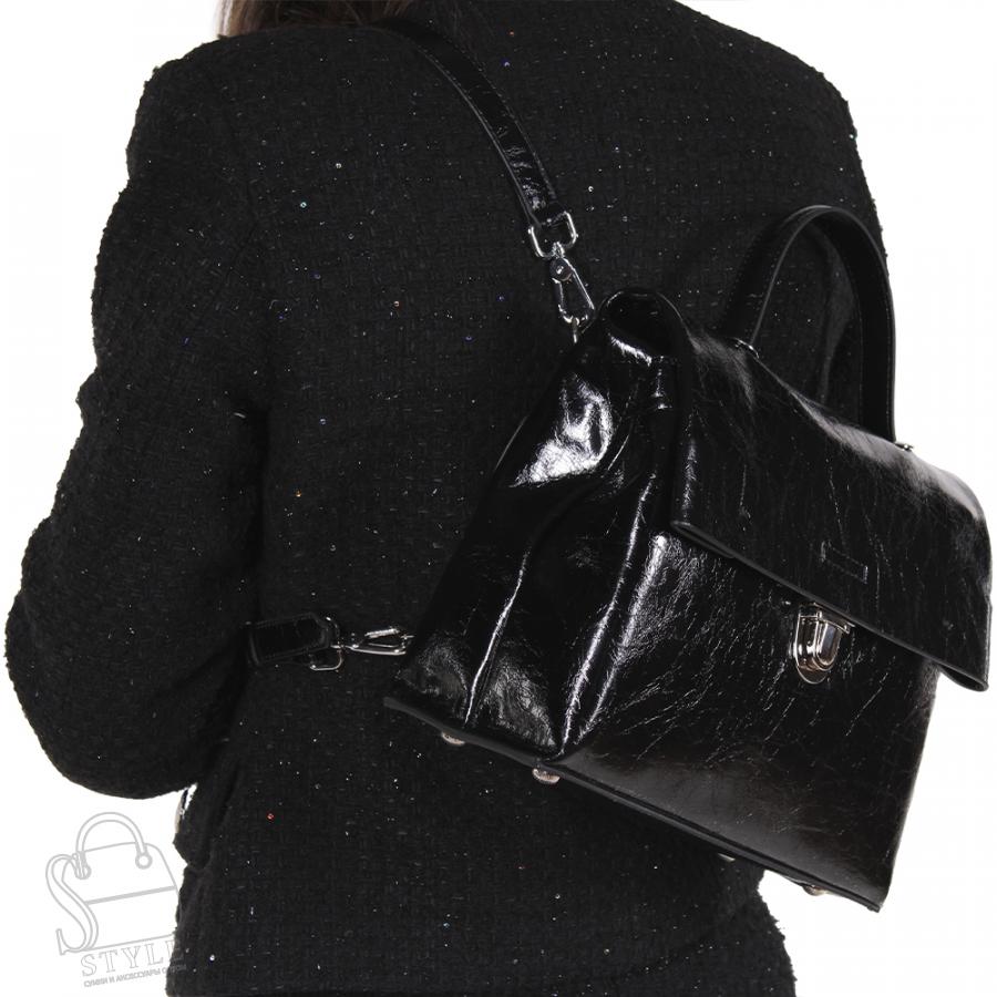 Рюкзак женский кожаный 807VG black Vitelli Grassi  в Нижнем Новгороде