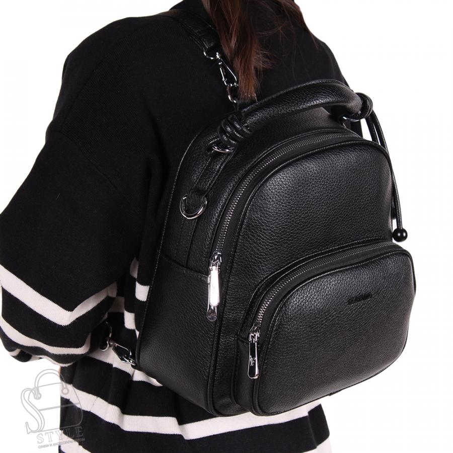 Рюкзак женский 670070-1 black  Velina fabbaino-Safenta/30 в Нижнем Новгороде