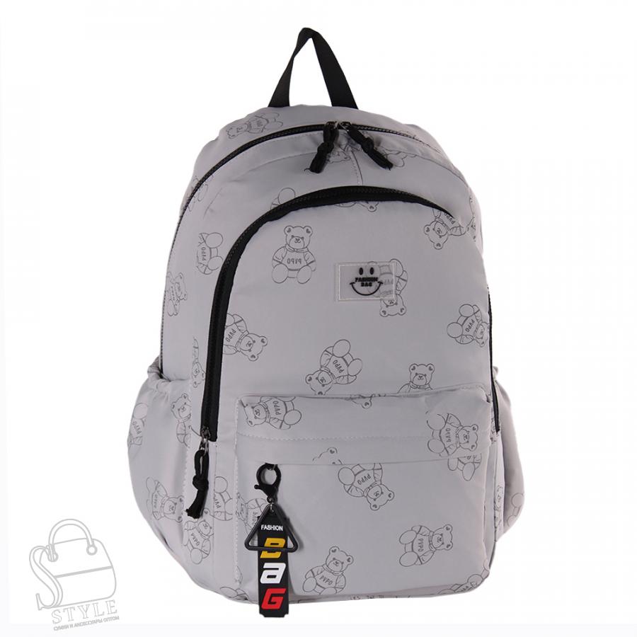 Рюкзак женский текстильный 1276PW l.gray Sikale в Нижнем Новгороде