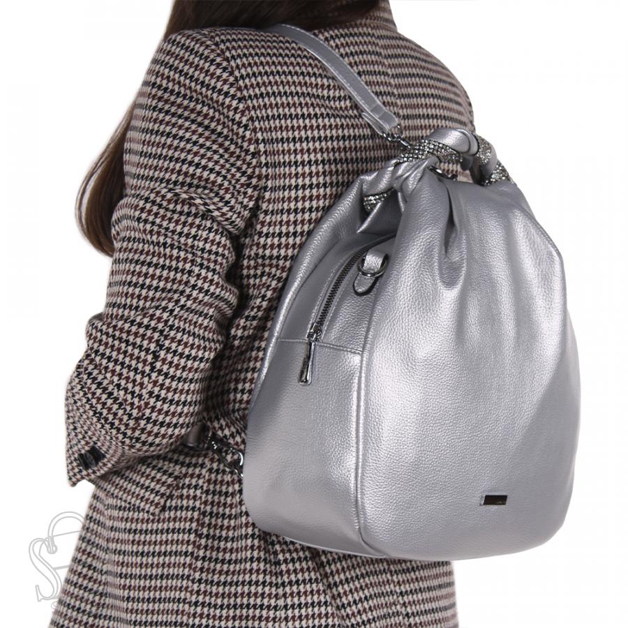 Рюкзак женский 6213-1 silver Velina Fabbiano-Safenta/30 в Нижнем Новгороде