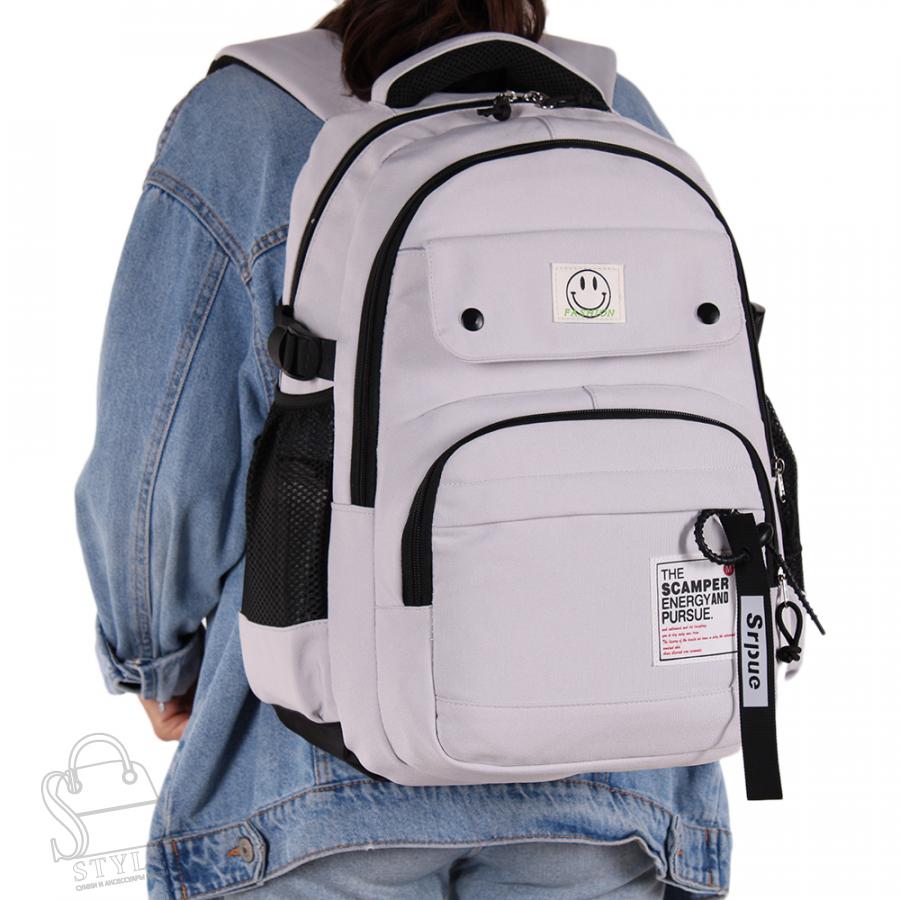 Рюкзак женский текстильный 211PW l.gray Sikail  в Нижнем Новгороде