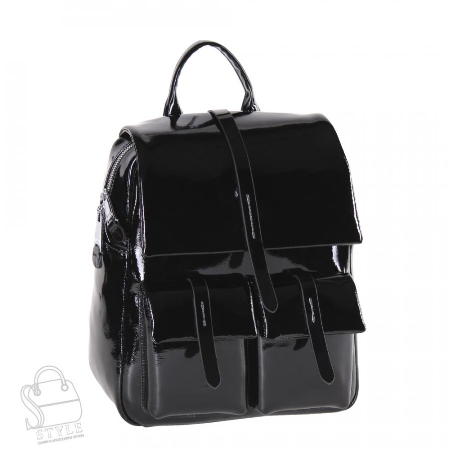 Рюкзак женский кожаный 18297-8 black Polina&Eiterou  в Нижнем Новгороде