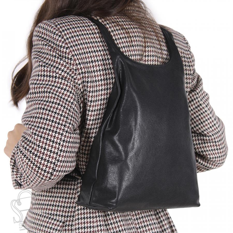 Рюкзак женский кожаный 9021VG black Vitelli Grassi в Нижнем Новгороде