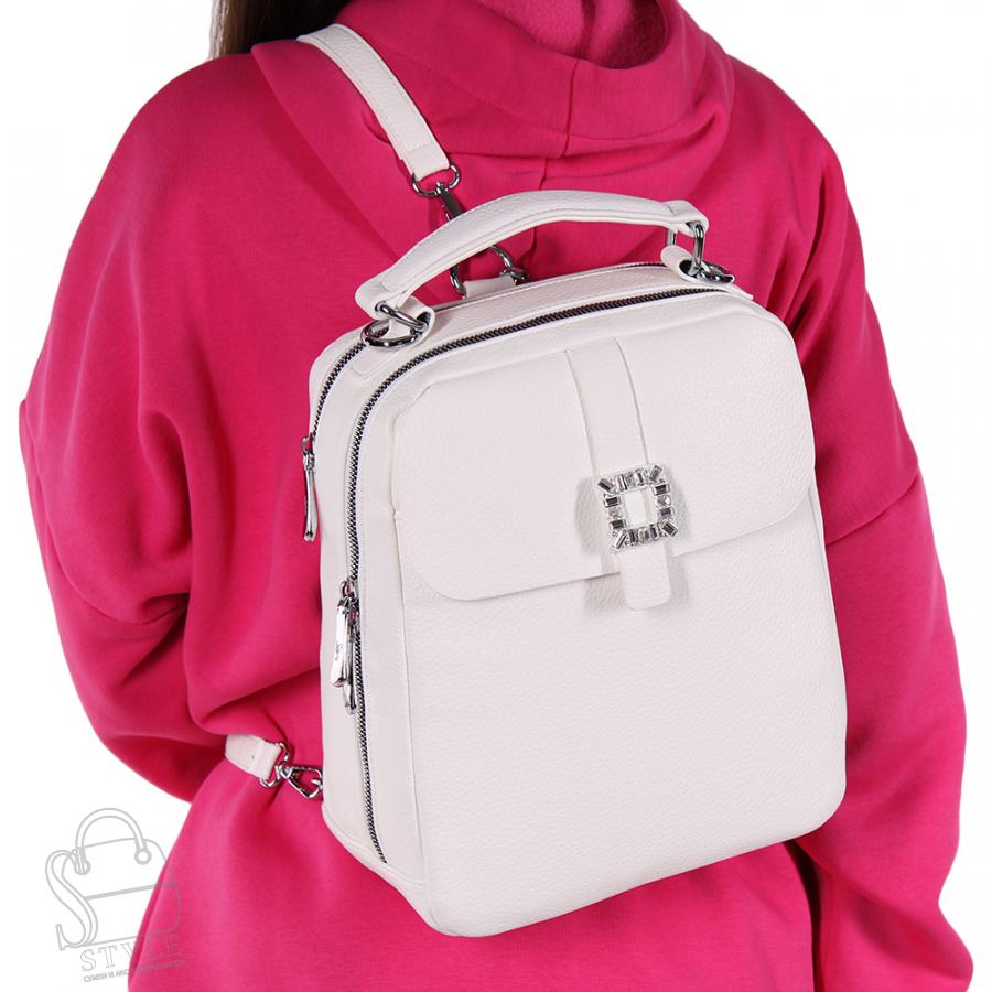 Рюкзак женский 69147 white Velina Fabbiano-Safenta/30 в Нижнем Новгороде