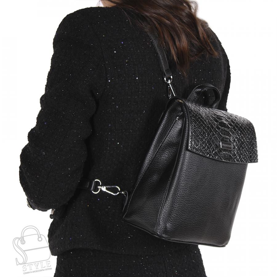 Рюкзак женский 69126-1 black Velina Fabbiano-Safenta/30 в Нижнем Новгороде