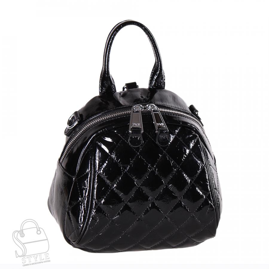 Рюкзак женский кожаный 21006 black Polina&Eiterou/30