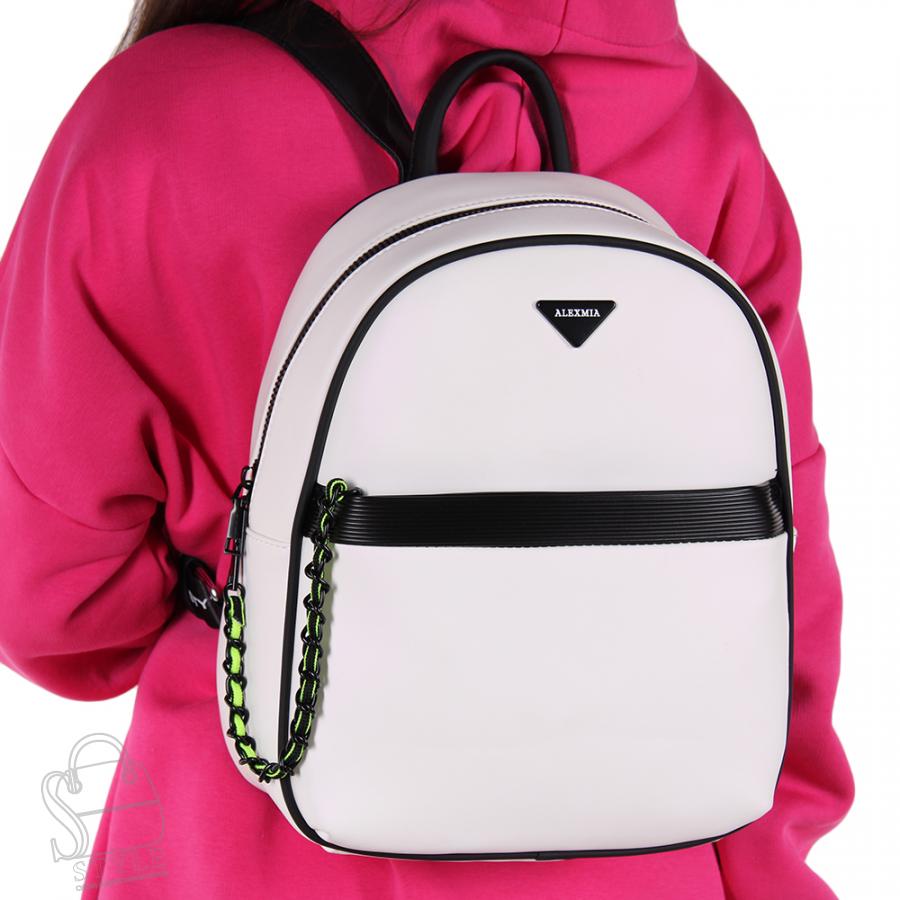 Рюкзак женский 8878CD white Alex&Mia/30
