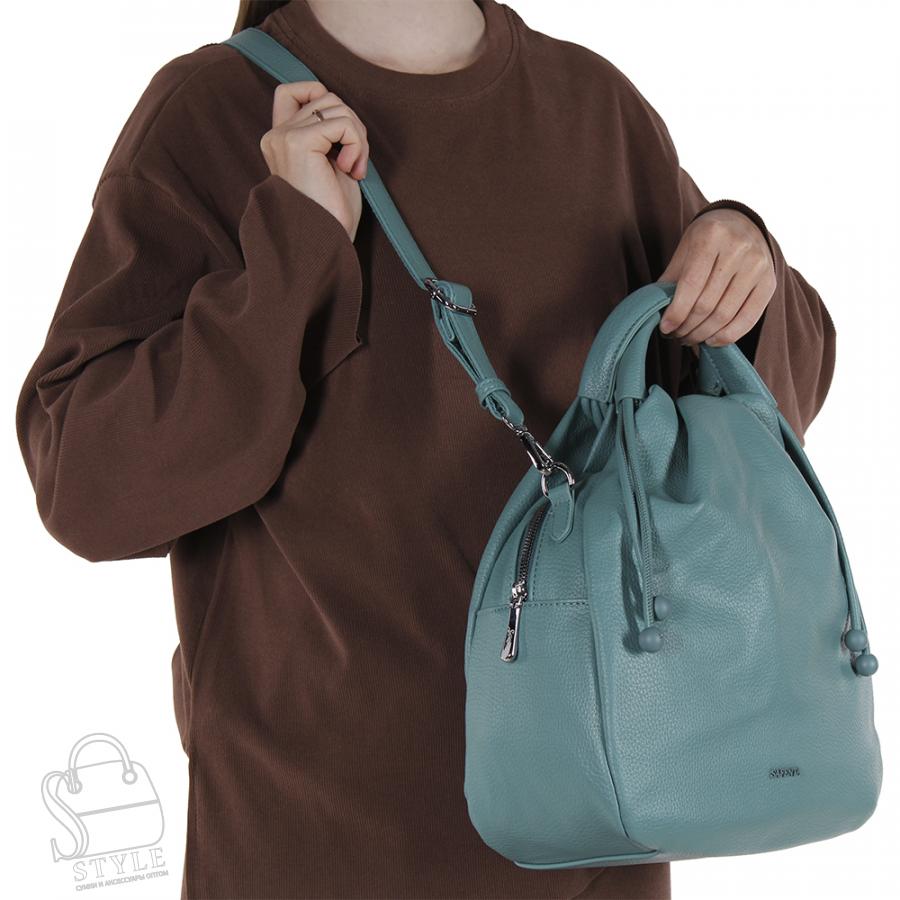 Рюкзак женский 69091-3 l.green Velina Fabbiano-Safenta/30