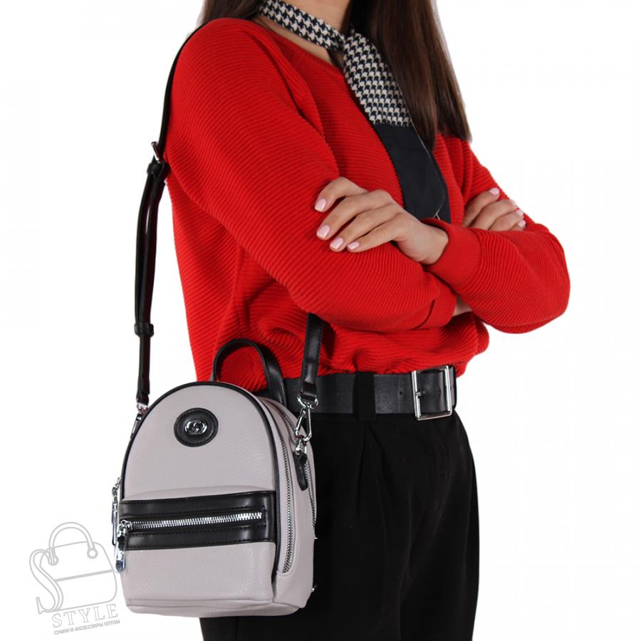 Рюкзак женский 69140 gray Velina Fabbiano-Safenta/30 в Нижнем Новгороде