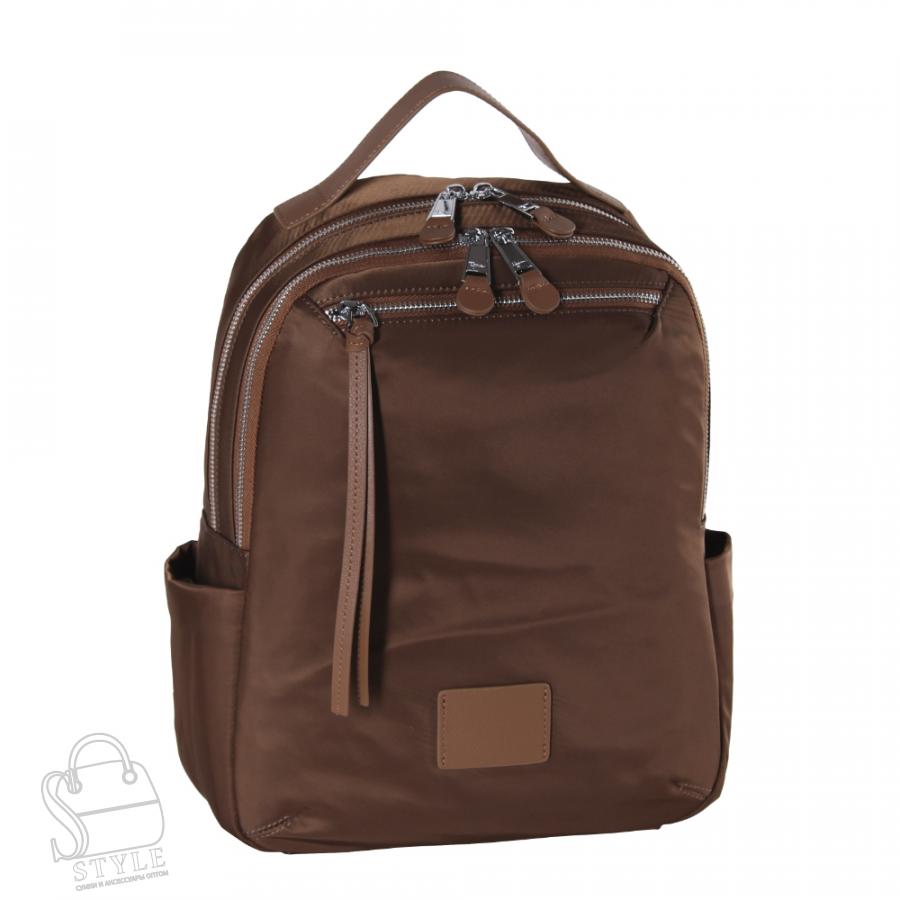 Рюкзак женский текстильный 23268 coffee Polina&Eiterou  в Нижнем Новгороде