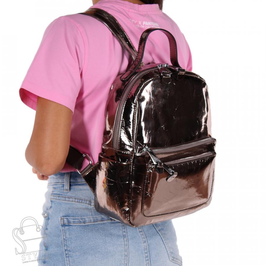 Рюкзак женский кожаный 21032 gun Polina&Eiterou  в Нижнем Новгороде