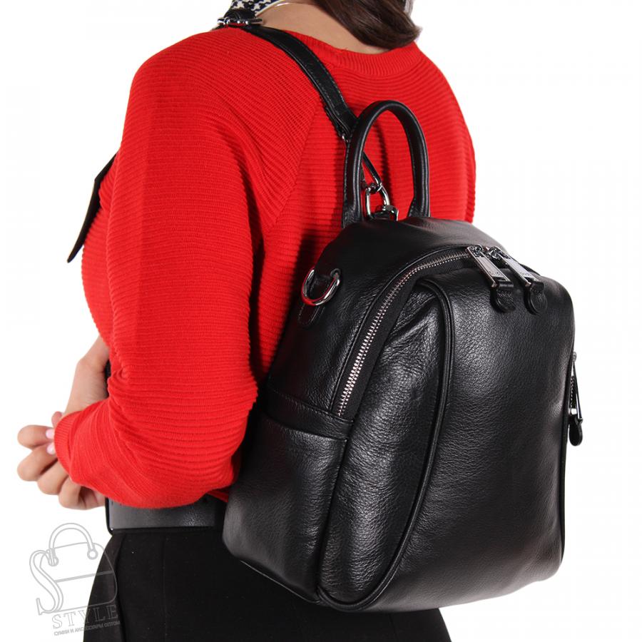 Рюкзак женский кожаный 18230 black Polina&Eiterou/30  в Нижнем Новгороде